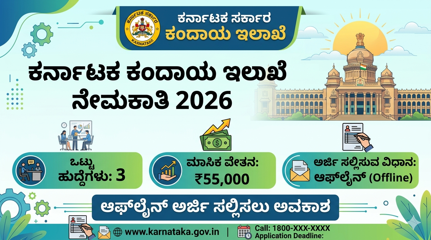 ಕರ್ನಾಟಕ ಕಂದಾಯ ಇಲಾಖೆ ನೇಮಕಾತಿ 2026