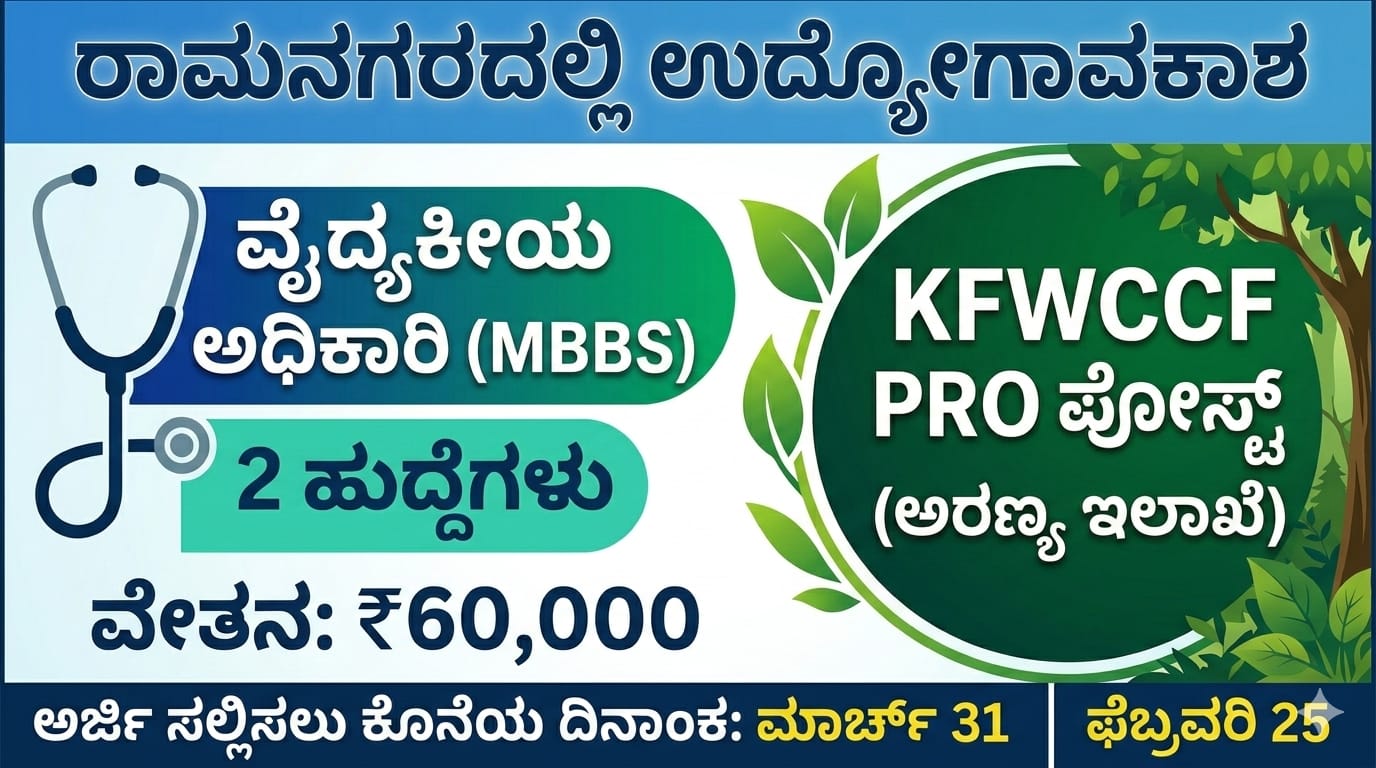 Ramanagara Medical Officer Recruitment