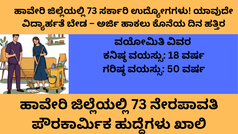 ಹಾವೇರಿ ಪೌರಕಾರ್ಮಿಕ ನೇಮಕಾತಿ 2026