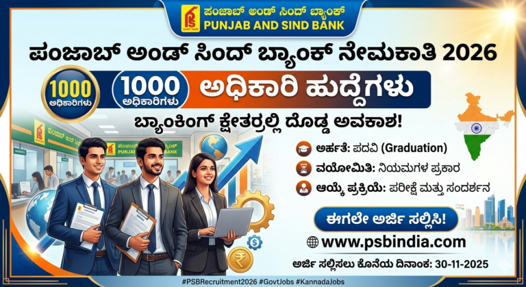 Punjab and Sind Bank Recruitment 2026