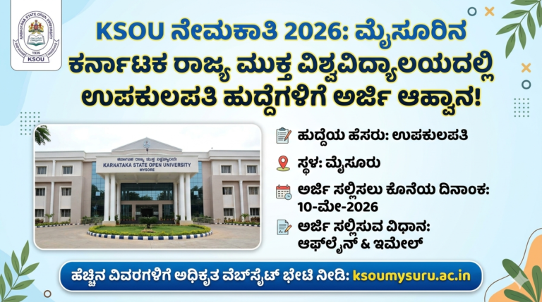 KSOU Recruitment 2026